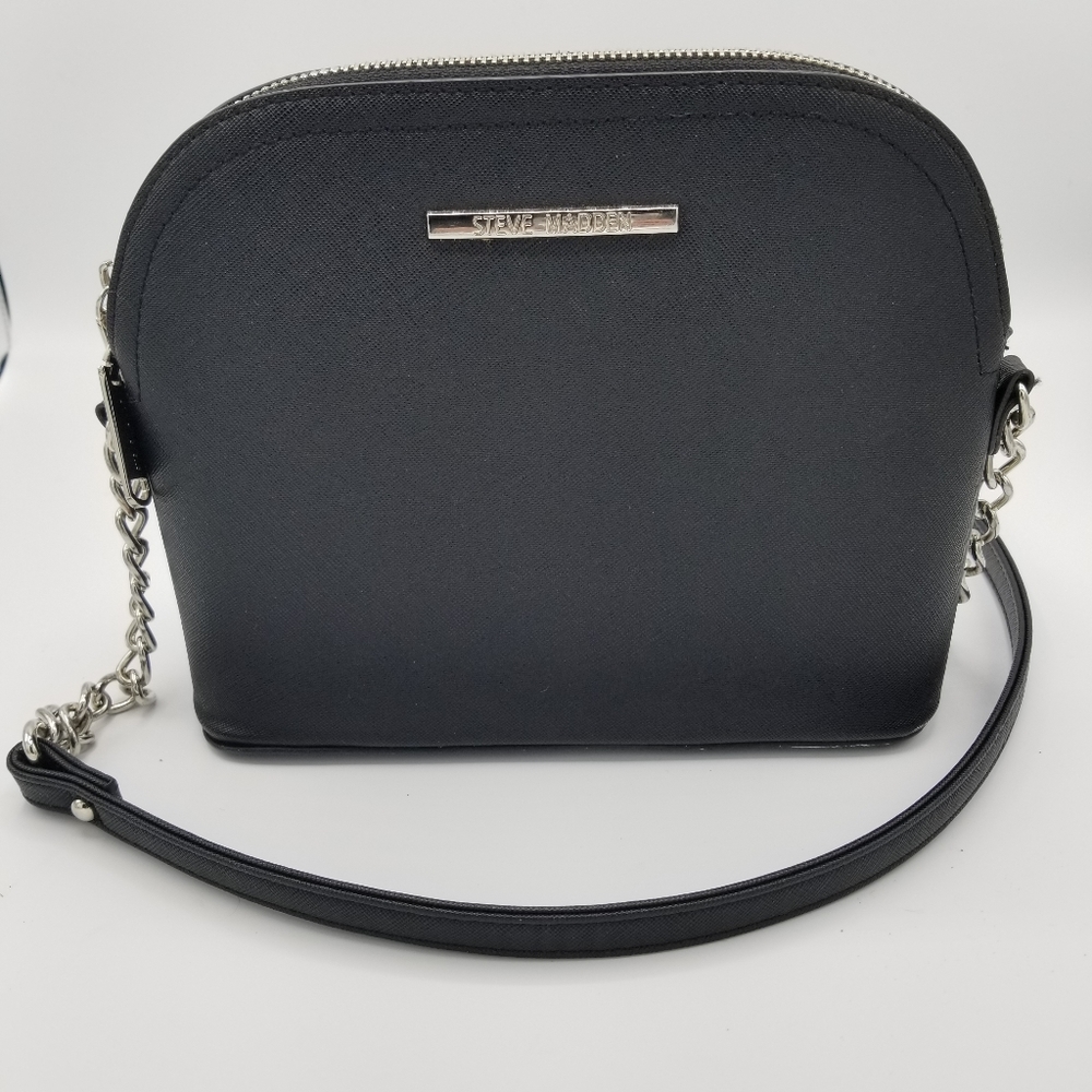 Steve Madden Black Dome Crossbody Bag Purse